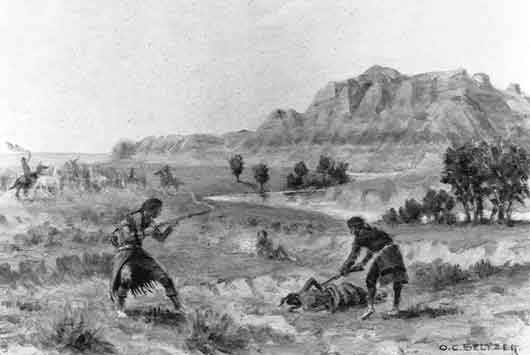 Lewis on the Morias by Olaf Selzer &copy;Gilcrease Museum, Tulsa, OK